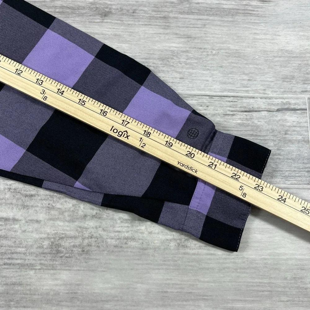 Adidas 5.10 Five Ten Flannel Plaid Shirt Purple/Black‎ HS8914 Size Medium NWT